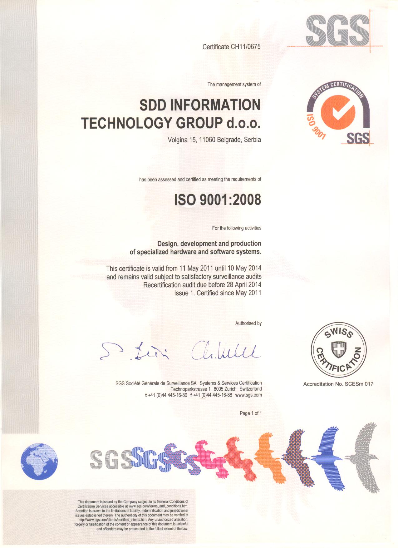 Implementacija standarda ISO 90012008